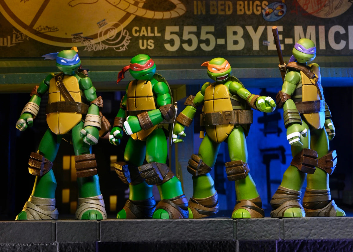 NECA - TMNT (2012 Cartoon Series) 7" Scale Action Figure Bundle 4-Pack (Pre-Order Ships November)