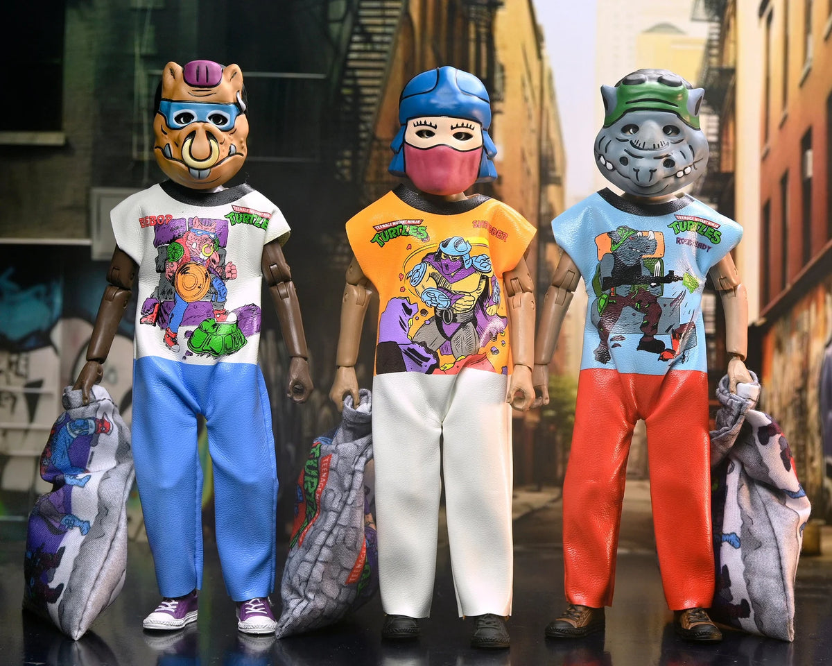 NECA - Ben Cooper Costume Kids Collection - TMNT Villian (1987 Cartoon) Clothed Action Figure 3-Pack