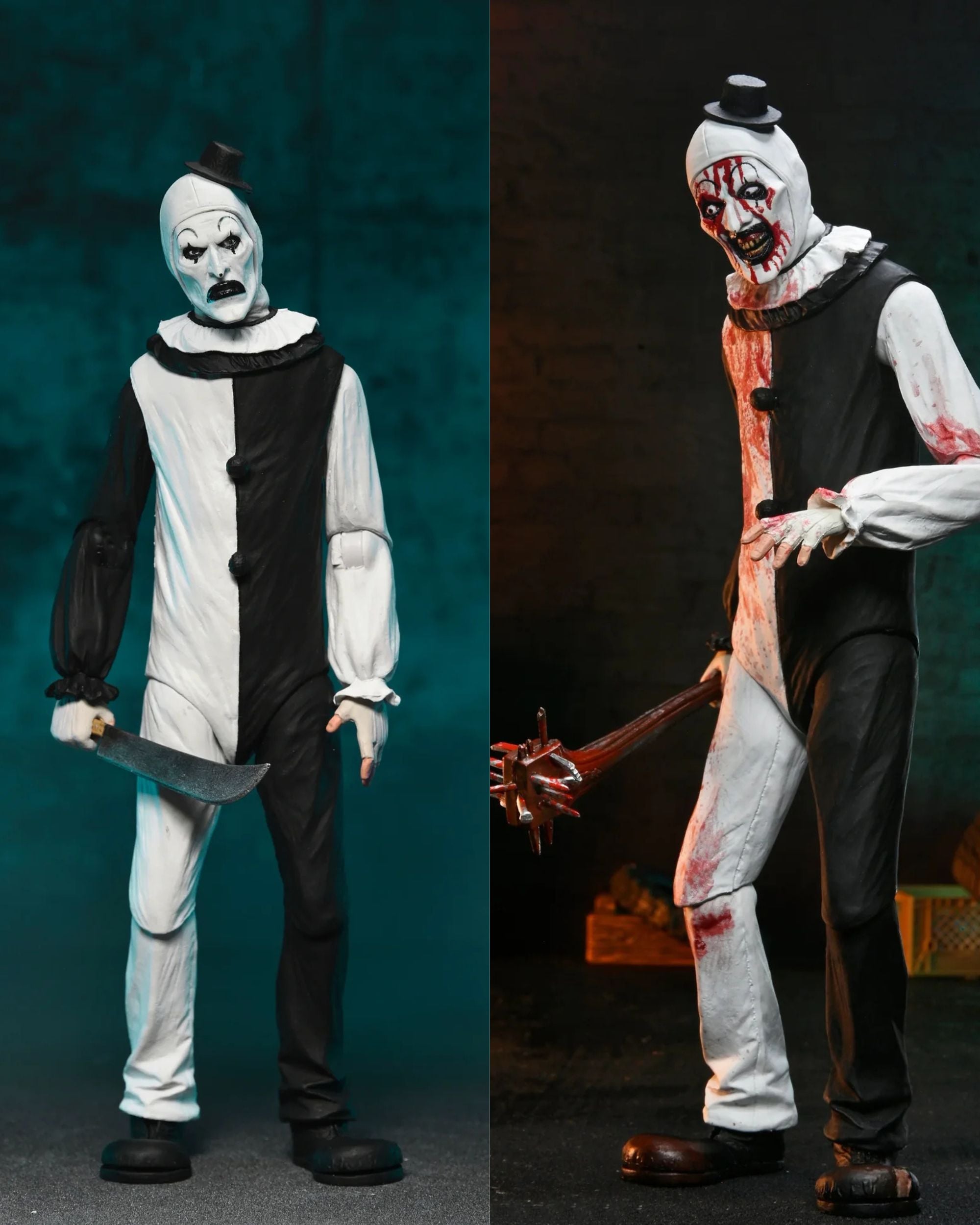 NECA Terrifier Ultimate Art the Clown — Blood & Standard Bundle