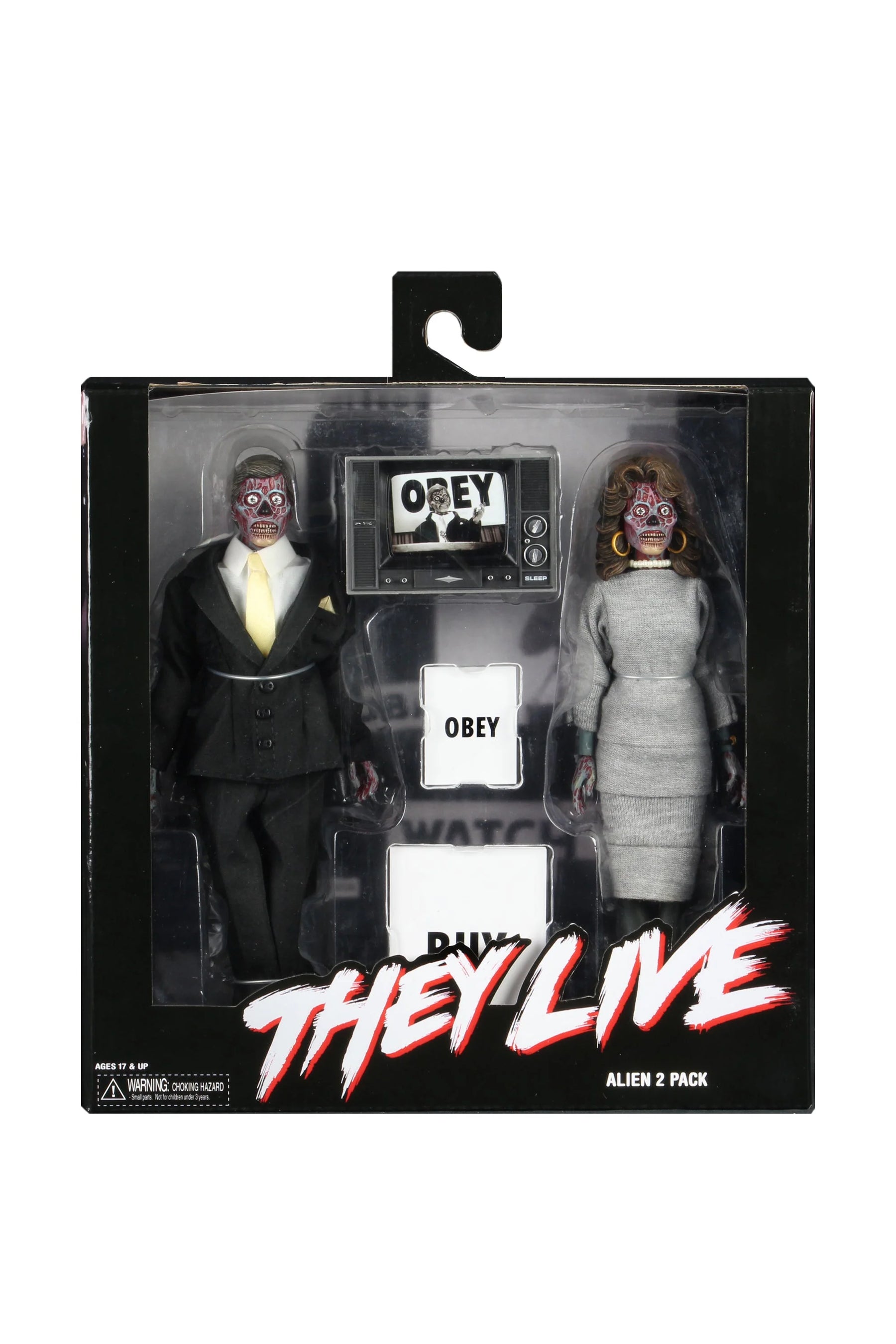NECA - They Live - 8" Clothed Action Figures (Alien 2-Pack)
