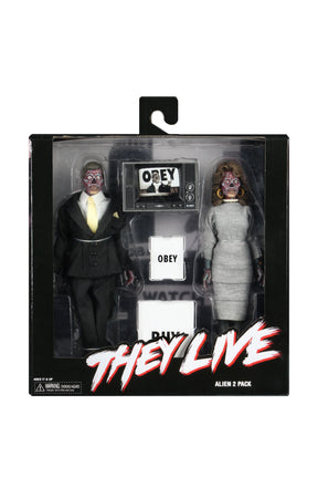 NECA - They Live - 8" Clothed Action Figures (Alien 2-Pack)