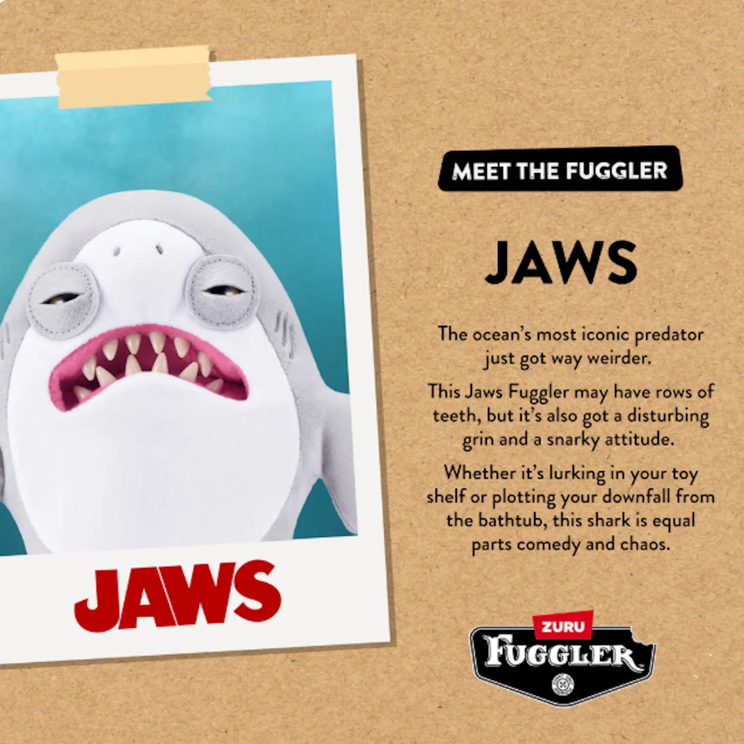 Fuggler - Jaws 50th Anniversary - Jaws- 9" Plush Figure