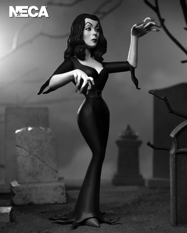 NECA - Toony Terrors - Vampira (Silver Screen Edition) 6" Action Figure (Pre-Order Ships November)