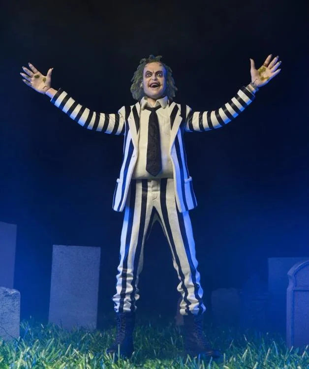 NECA - Beetlejuice (1988) - Striped Suit Beetlejuice 1/4 Scale Action Figure (Pre-Order Ships September)