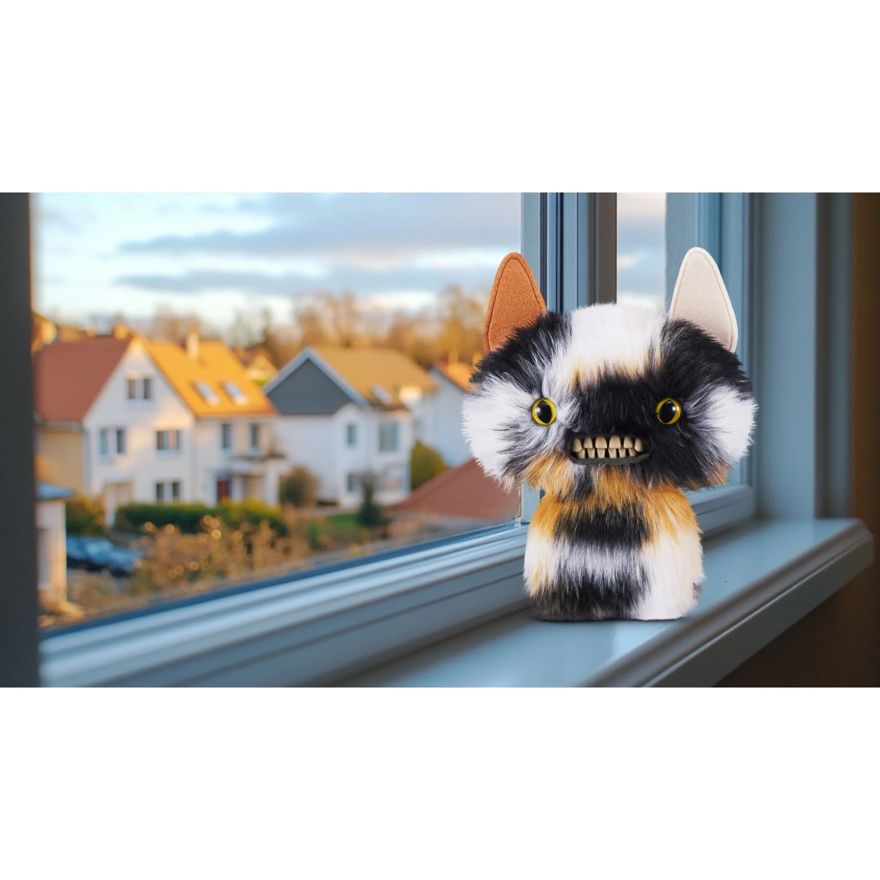 Fuggler - Butt Ugly Pets - Cheezee (Calico Cat)  -  9" Plush Figure