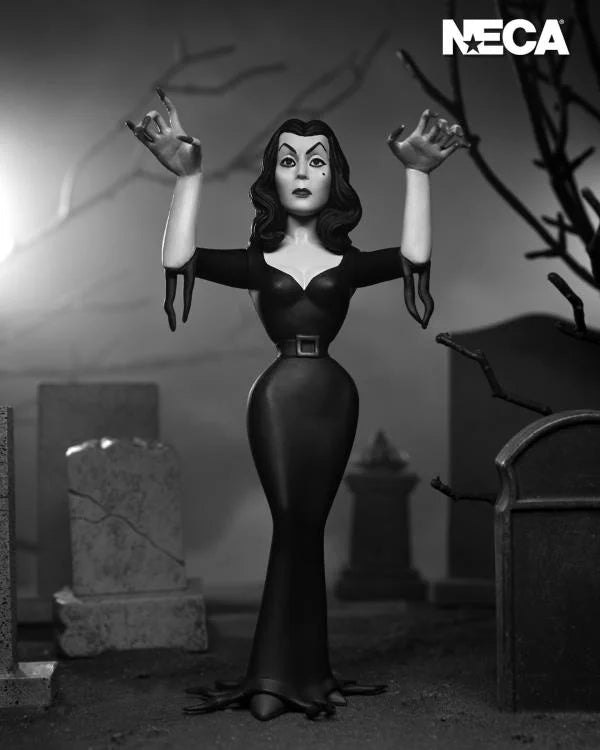 NECA - Toony Terrors - Vampira (Silver Screen Edition) 6" Action Figure (Pre-Order Ships November)