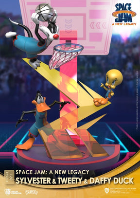 BEAST KINGDOM - SPACE JAM A NEW LEGACY: SYLVESTER & TWEETY DIORAMA STAGE 6" STATUE