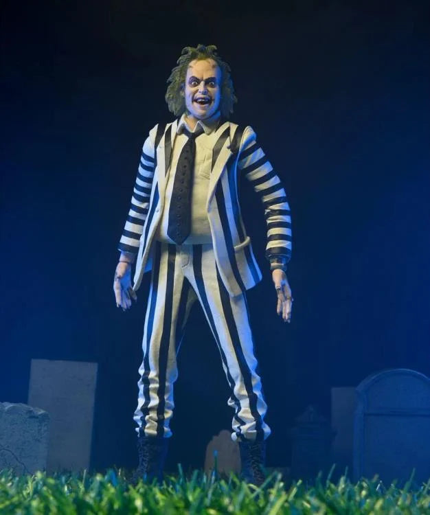 NECA - Beetlejuice (1988) - Striped Suit Beetlejuice 1/4 Scale Action Figure (Pre-Order Ships September)