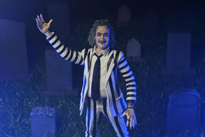 NECA - Beetlejuice (1988) - Beetlejuice (Black & White Suit) on Blister Card 7" Action Figure (Pre-Order Ships October)