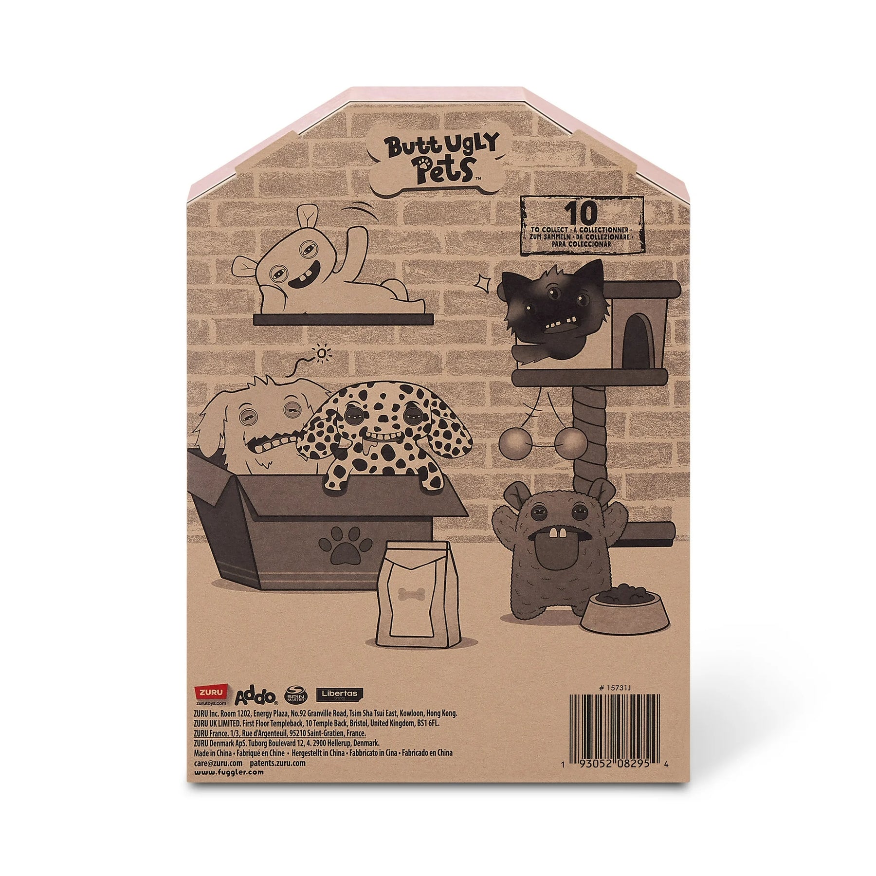 Fuggler - Butt Ugly Pets - Mr Buttons (Golden Retriever)  -  9" Plush Figure