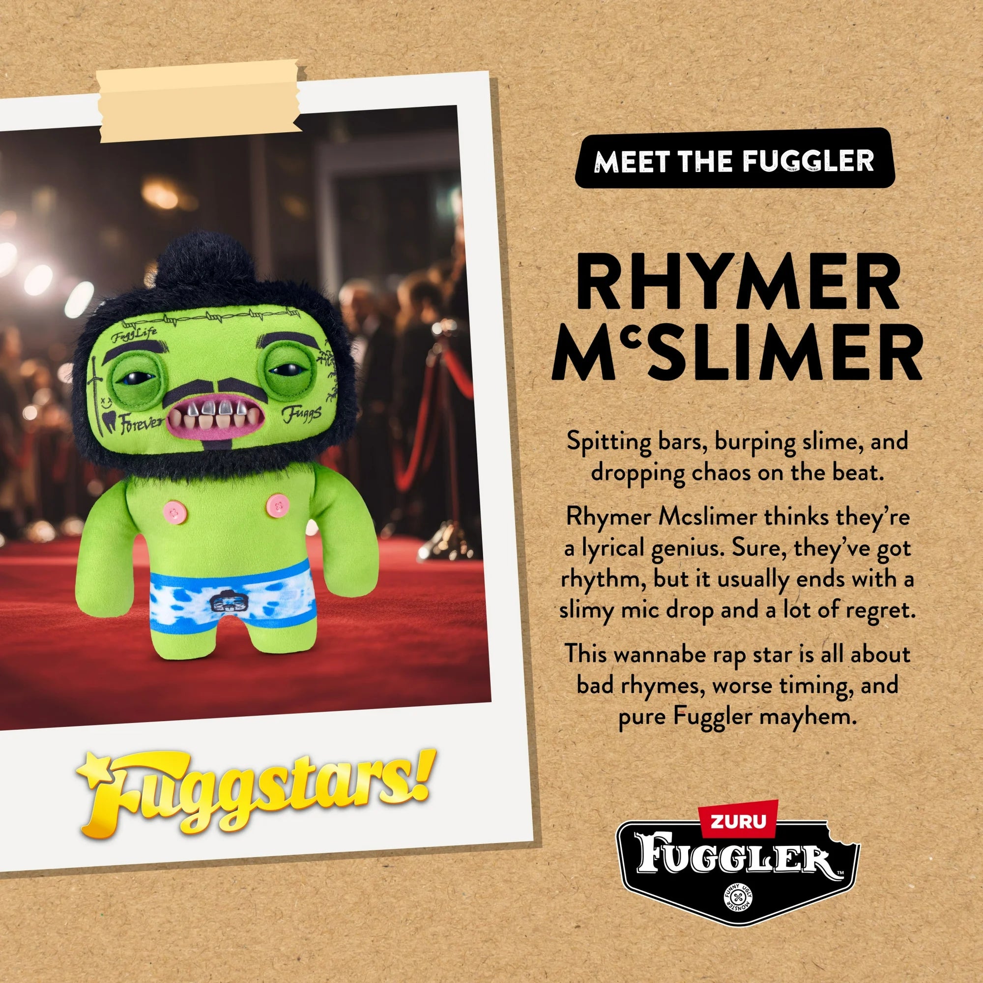 Fuggler Fugg Stars Rhymer McSlimer 9-Inch Plush Figure