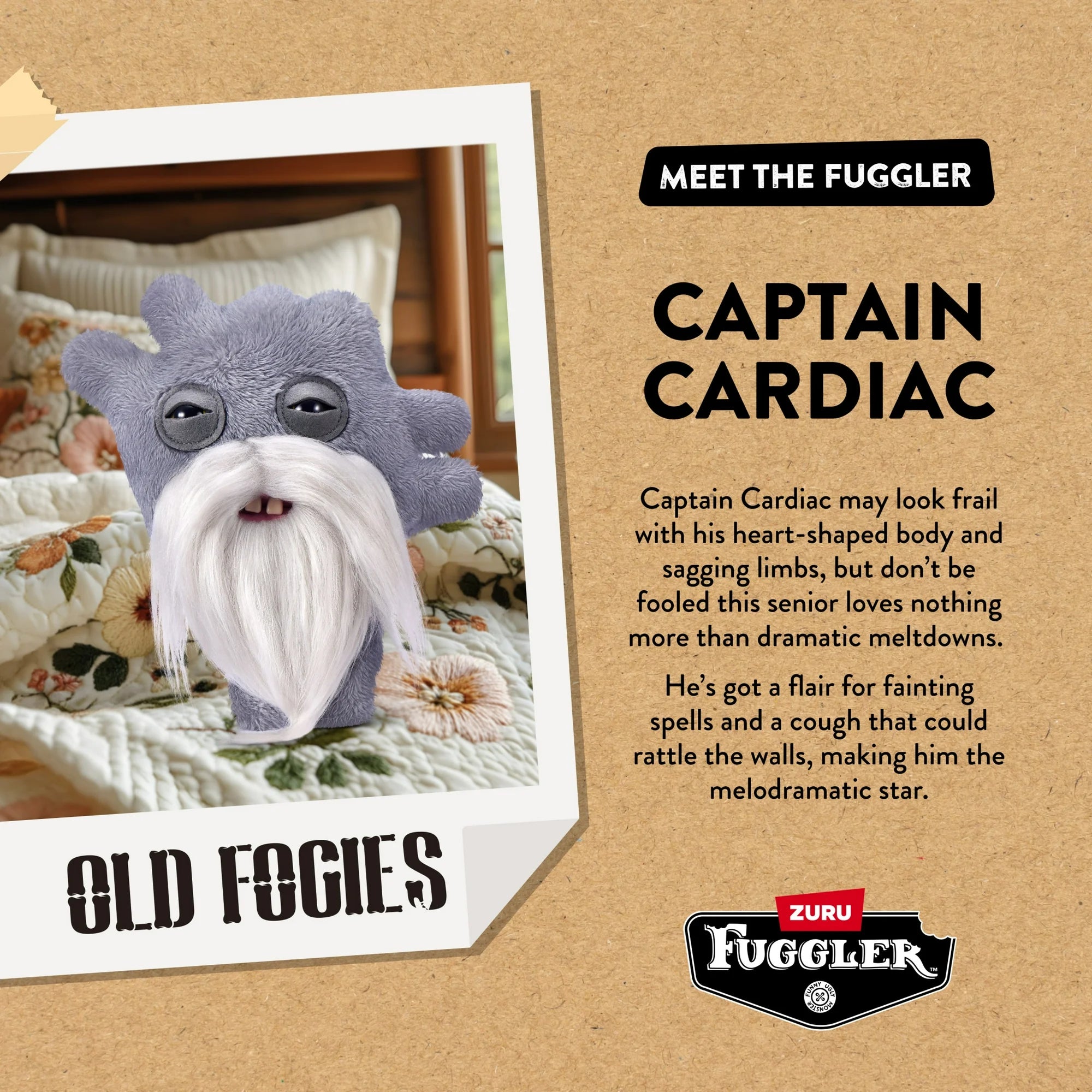 Fuggler Old Fogies Captain Cardiac 9-Inch Plush Figure