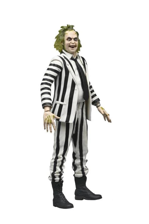 NECA - Beetlejuice (1988) - Beetlejuice (Black & White Suit) on Blister Card 7" Action Figure (Pre-Order Ships October)