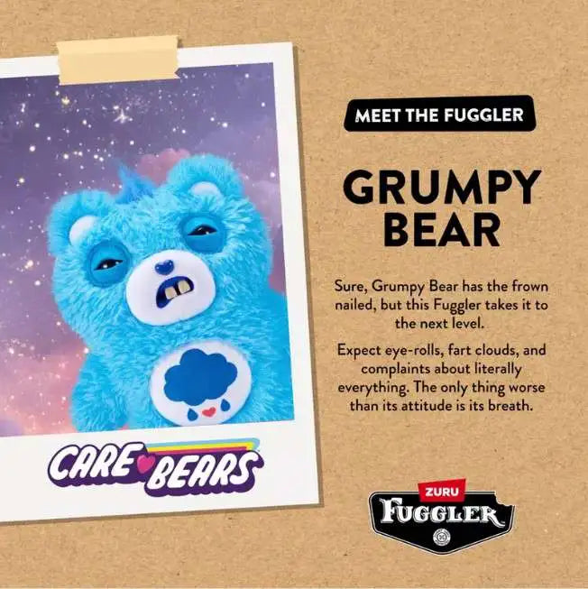 Fuggler Care Bears Grumpy Bear 9-Inch Plush Figure (Pre-Order ships February)