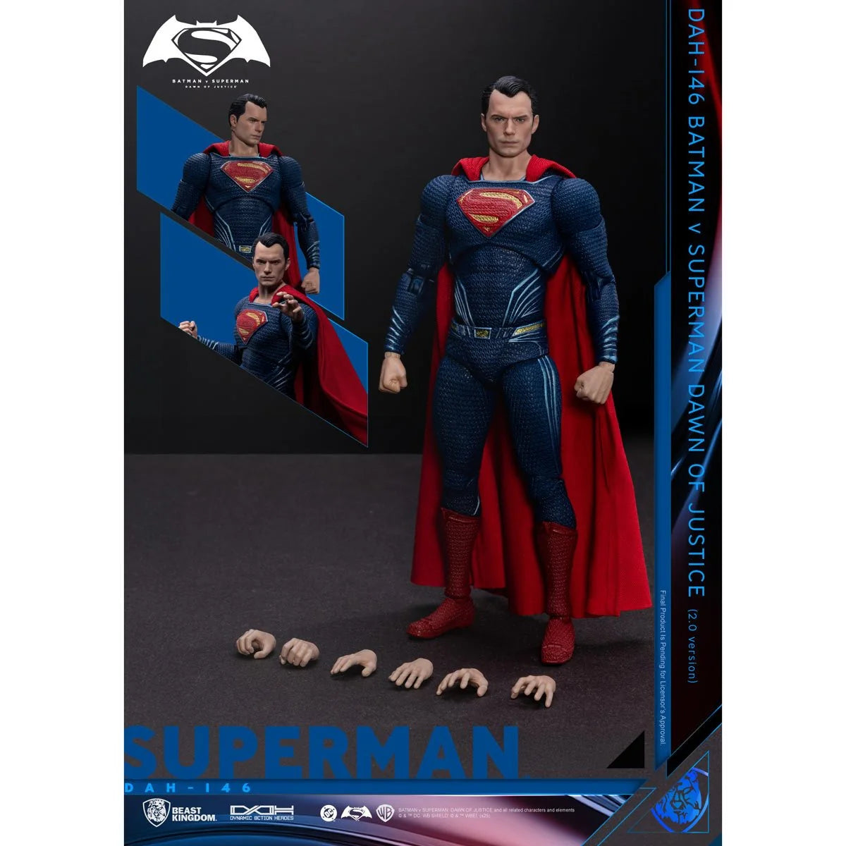BATMAN v SUPERMAN: DAWN OF JUSTICE - DYNAMIC 8CTION HEROES (DAH-146) SUPERMAN 2.0 ACTION FIGURE (PRE-ORDER SHIPS NOVEMBER 2026)