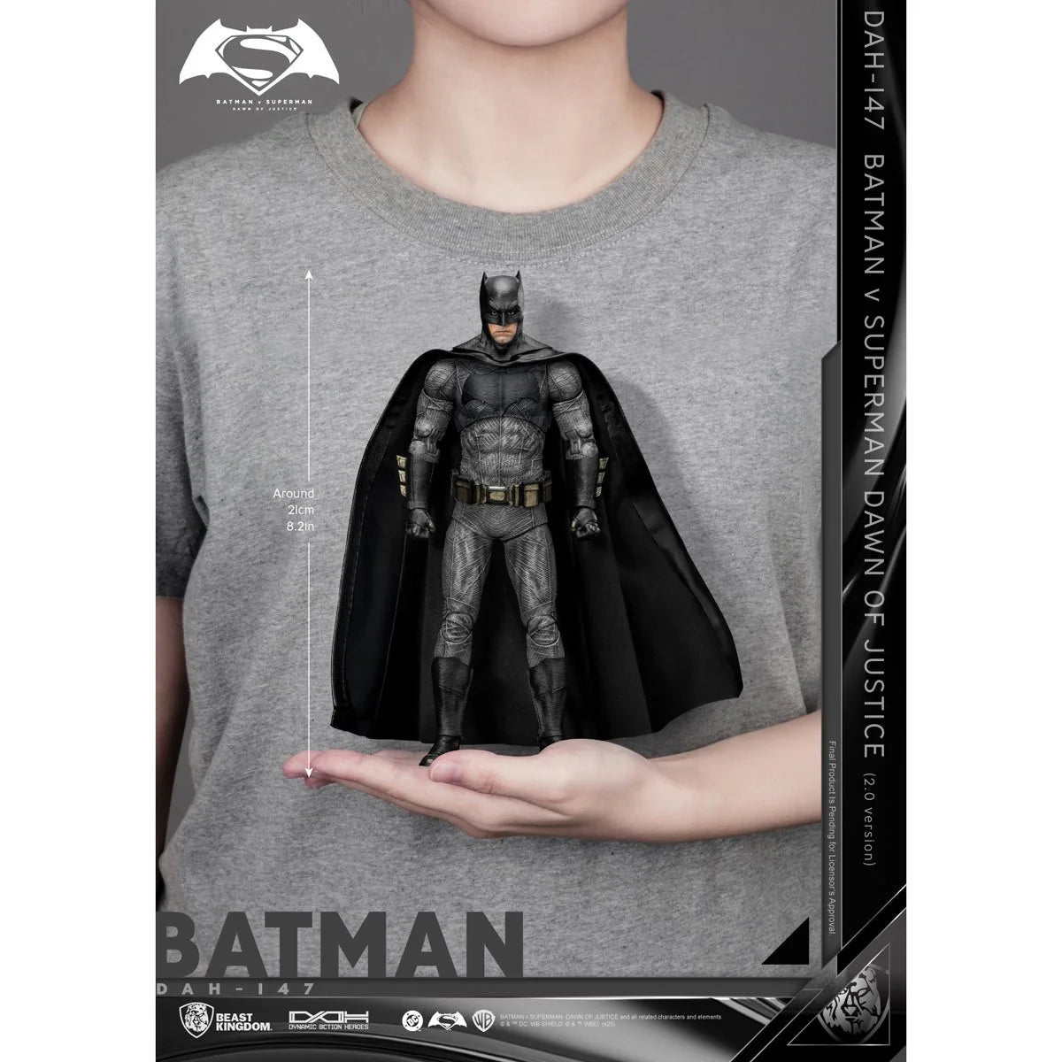 BATMAN v SUPEREMAN: DAWN OF JUSTICE - DYNAMIC 8CTION HEROES (DAH-147) BATMAN 2.0 ACTION FIGURE (PRE-ORDER SHIPS NOVEMBER 2026)