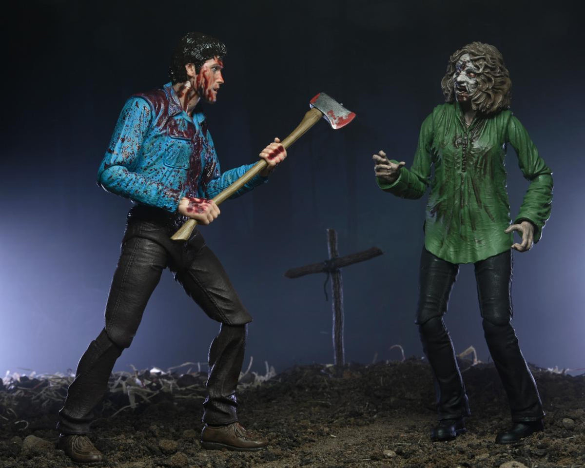 NECA - Evil Dead - Ultimate Bloody Ash & Cheryl Williams 7" Action Figure 2-Pack (Pre-Order Ships January)