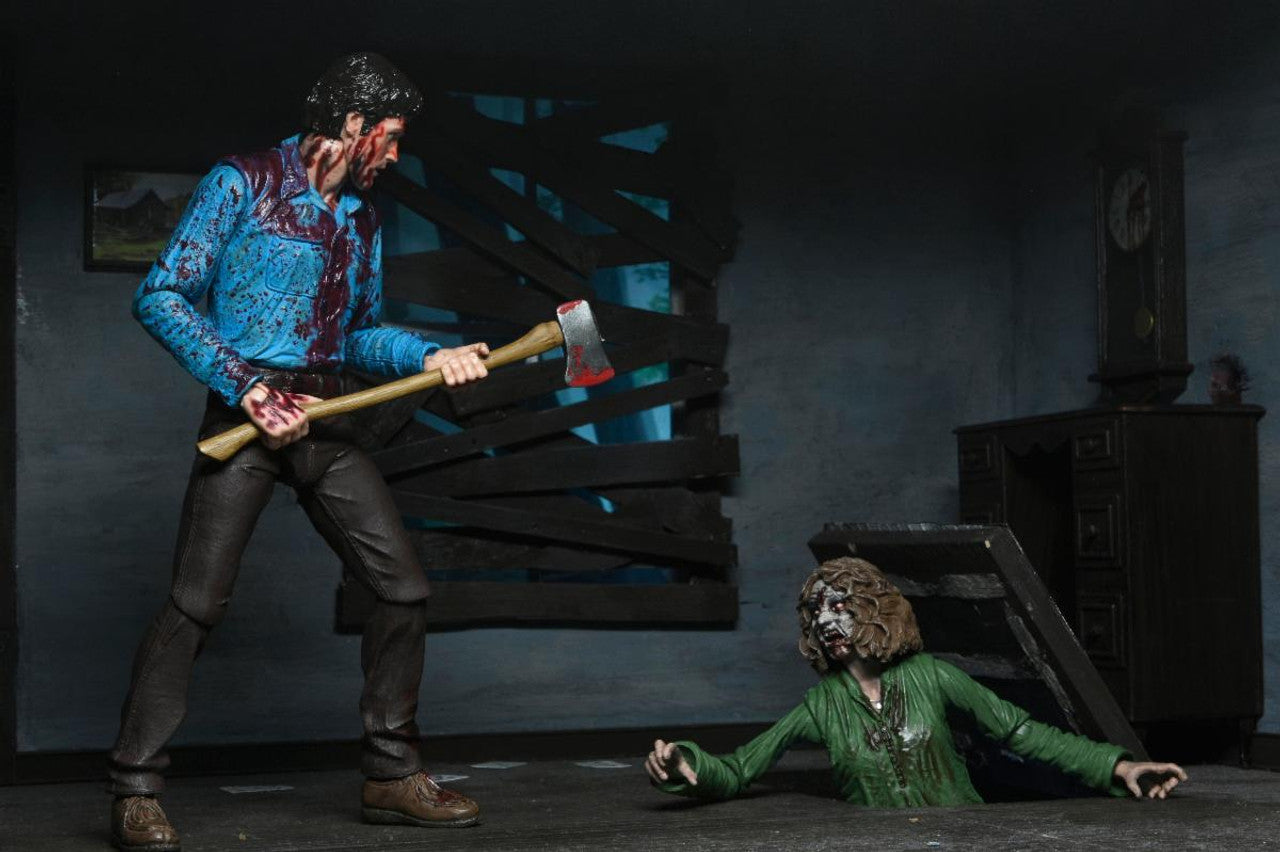 NECA - Evil Dead - Ultimate Bloody Ash & Cheryl Williams 7" Action Figure 2-Pack (Pre-Order Ships January)