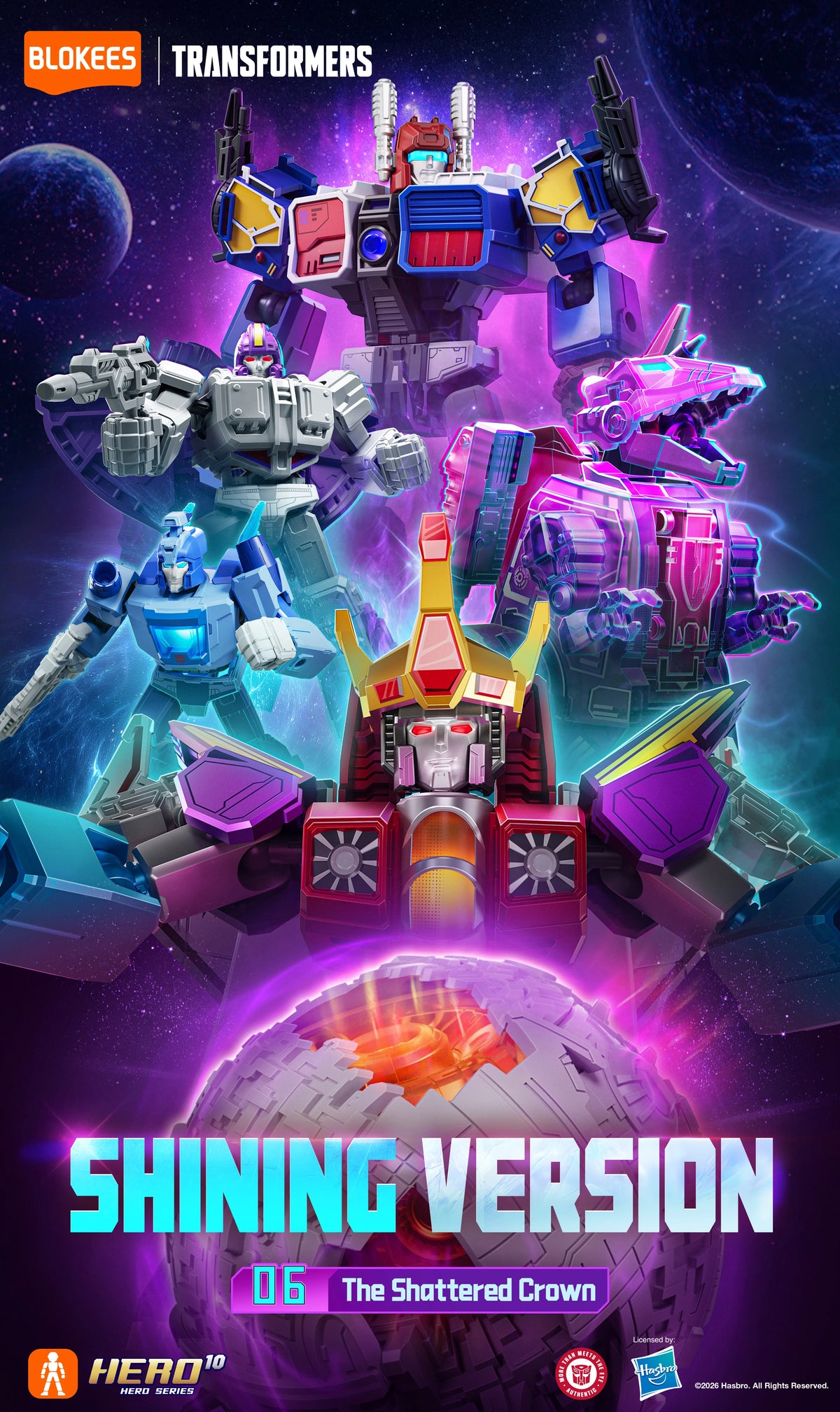 TRANSFORMERS SHINING VERSION - 06: LETHAL CORONATION BOX OF 6 MODEL KITS