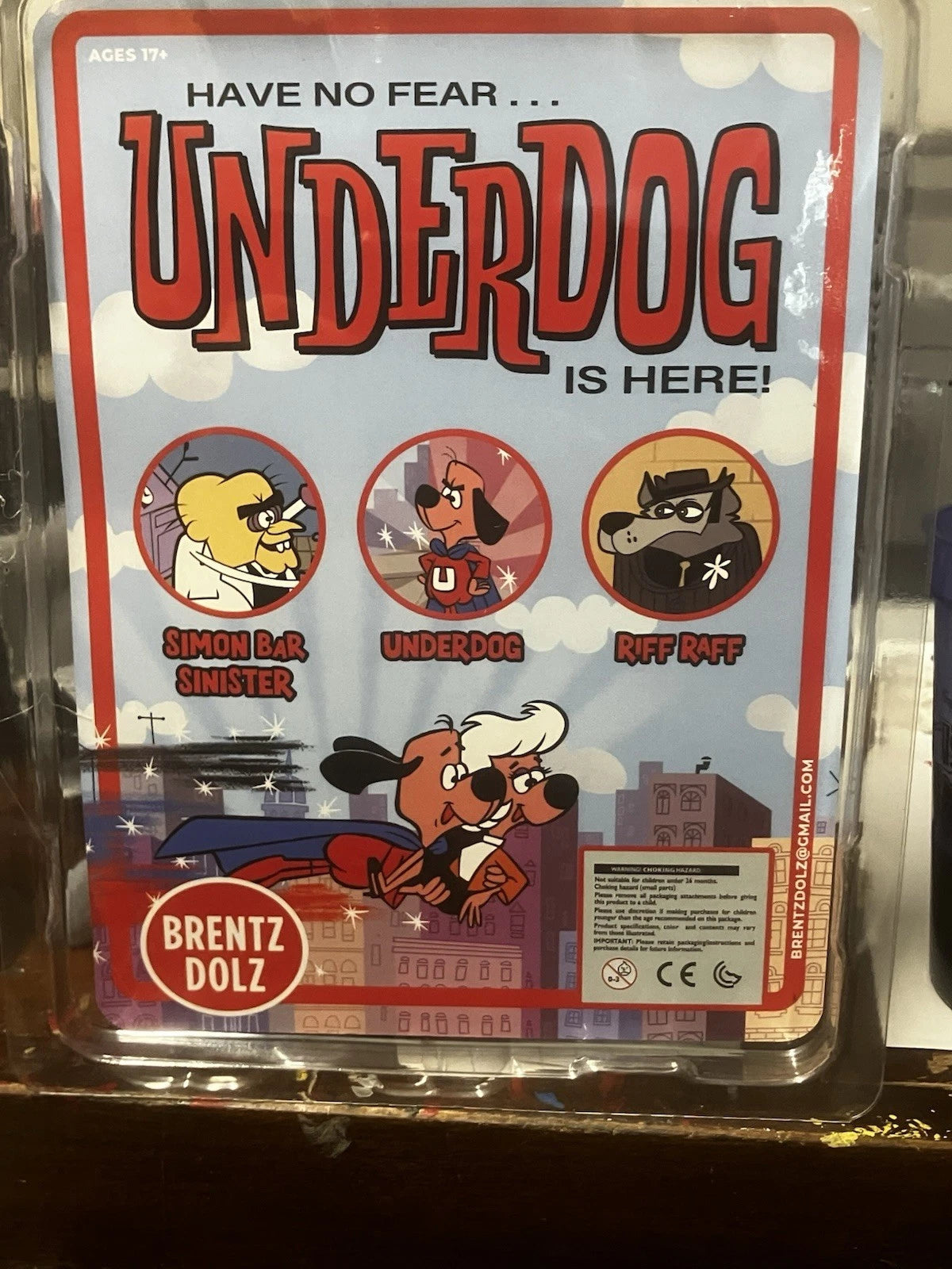 Brentz Dolz Underdog - Simon Barr Sinister 8" Art Action Figure