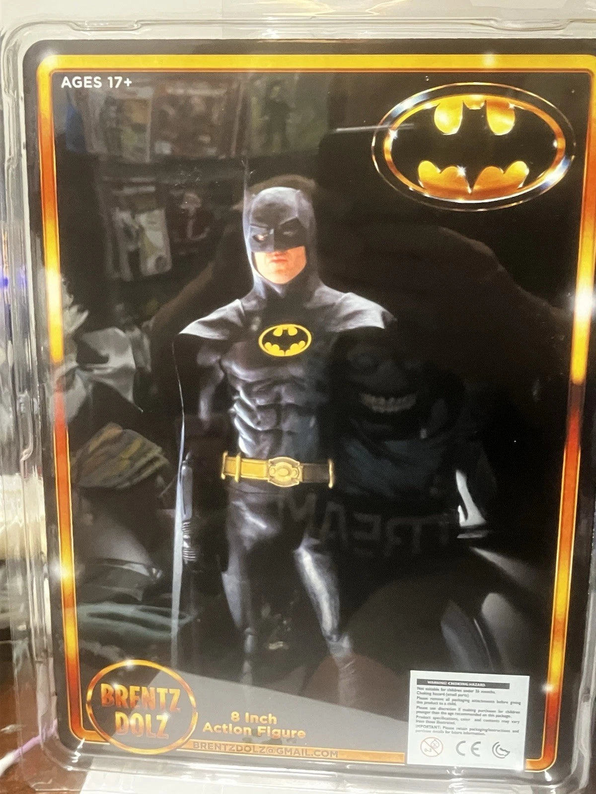 Brentz Dolz Batman (1989 Film) - Michael Keaton (Yellow Version) 6" Art Action Figure