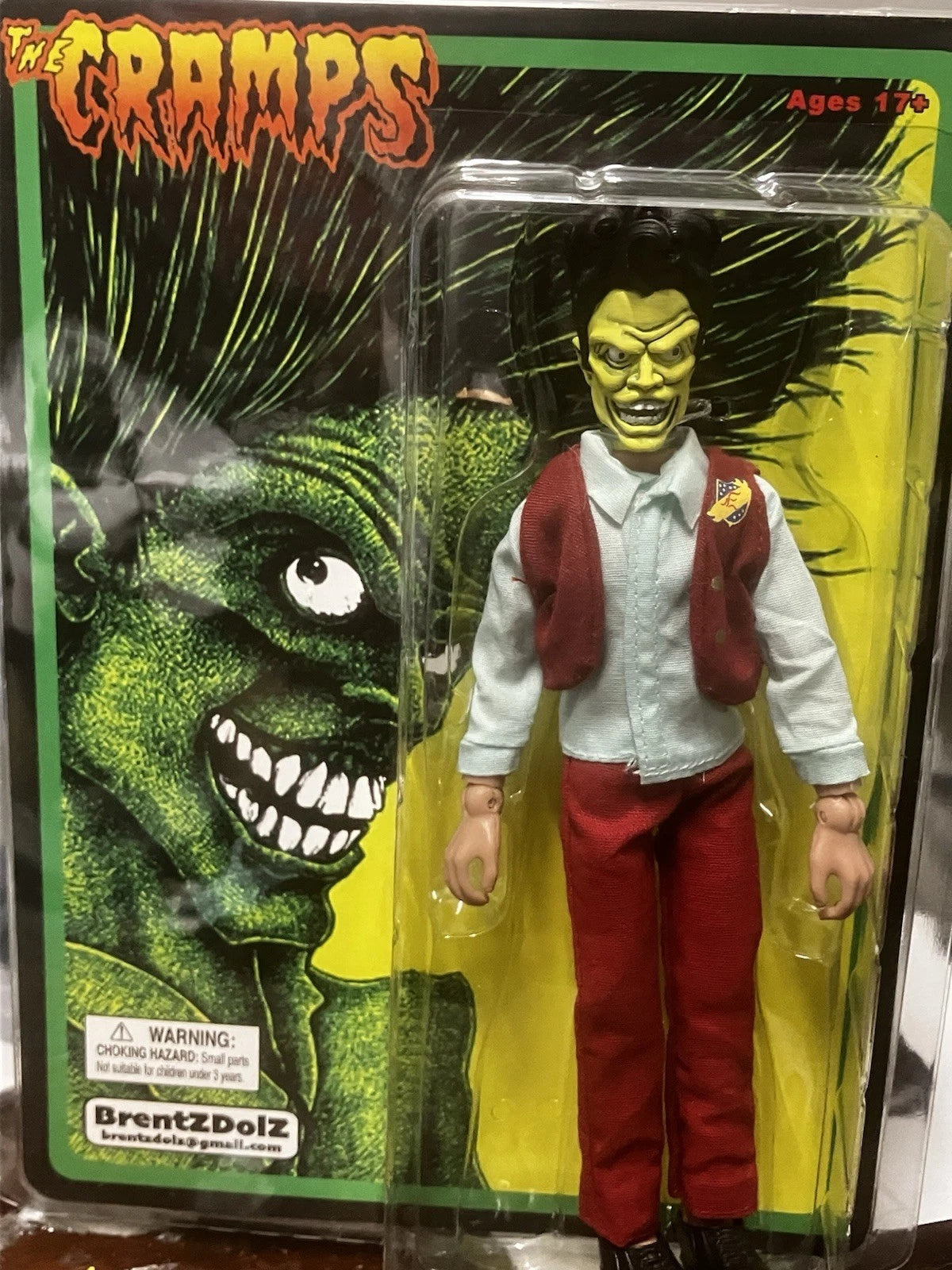 Brentz Dolz The Cramps - Lux (Red) 8" Art Action Figure