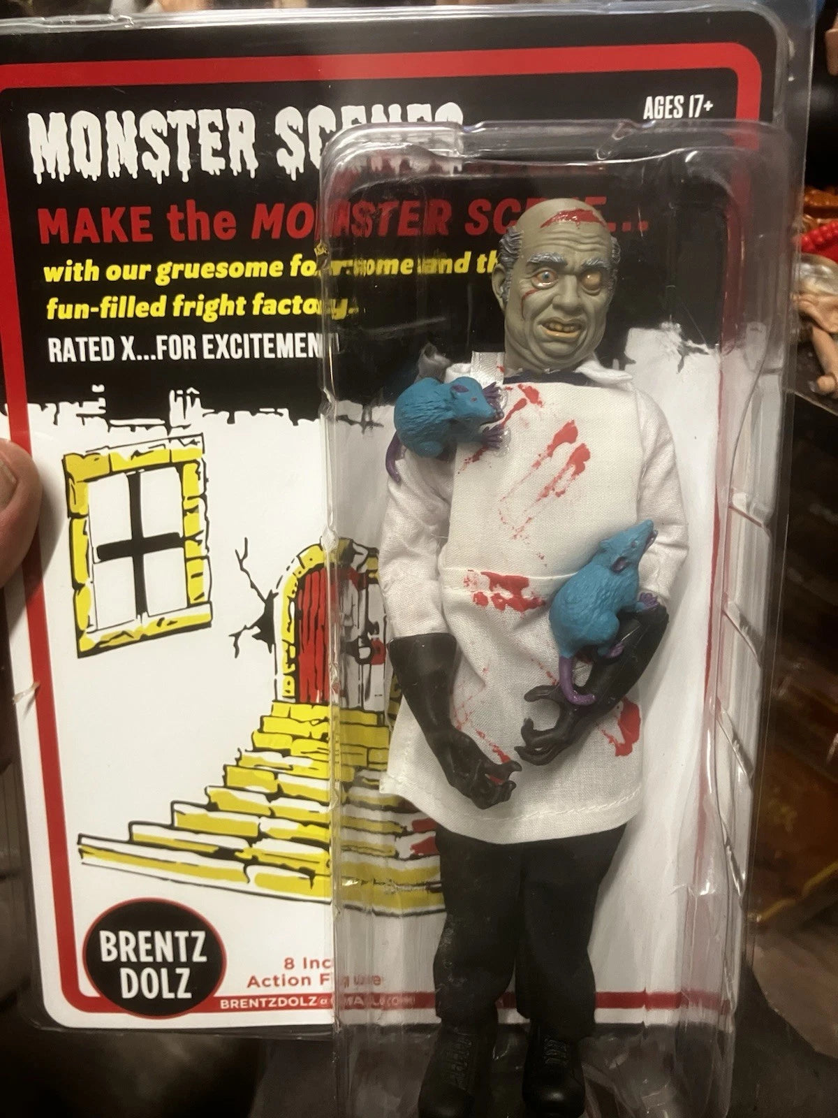 Brentz Dolz 1970's Monster Scenes - Dr Deadly 8": Art Action Figure