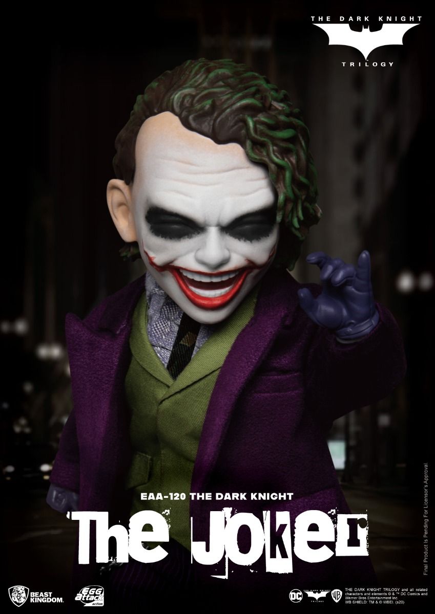 BEAST KINGDOM - THE DARK KNIGHT - THE JOKER EGG ATTACK ACTION FIGURE