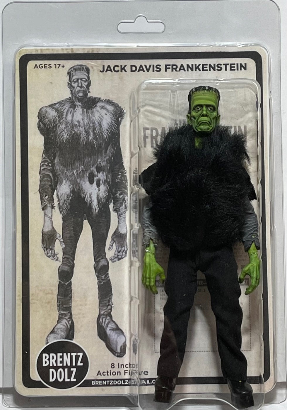 Brentz Dolz Jack Davis - Frankenstein (Clothed Variant) 8" Action Figure