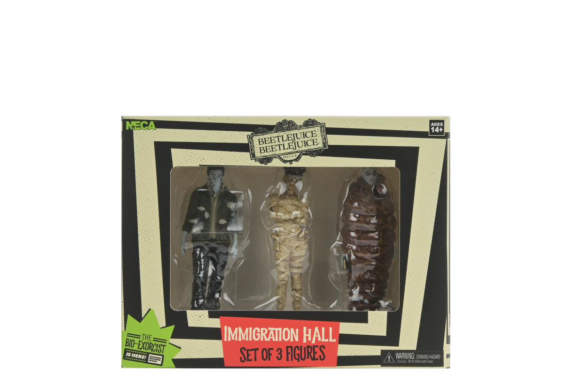 NECA - Beetlejuice (2024) - "Immigration Hall" 3-Piece Figure  Set (Pre-Order Ships October)