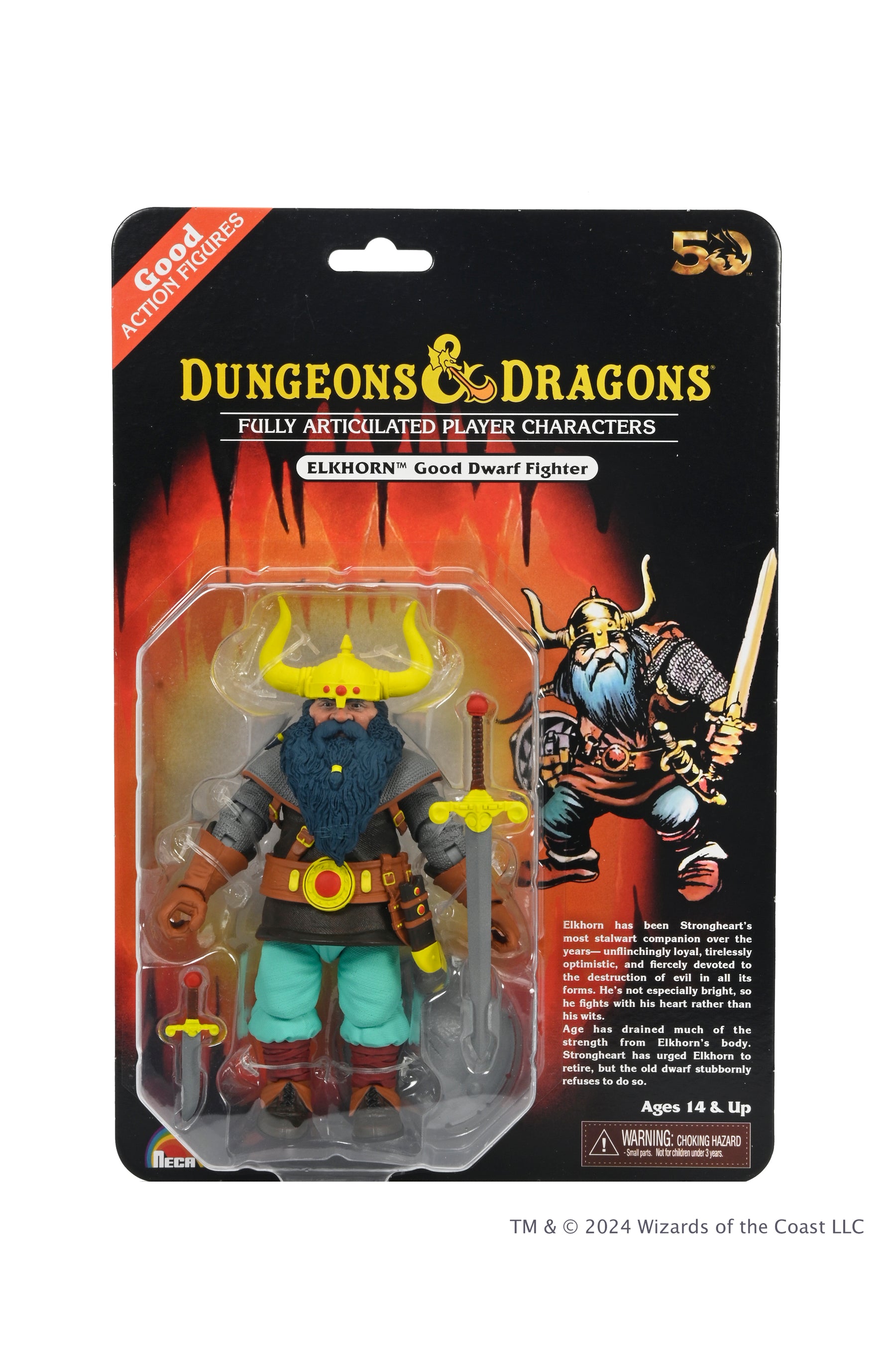 NECA - Dungeons & Dragons - 50th Anniversary Elkhorn on Blister Card 7" Action Figure (Pre-Order Ships October)