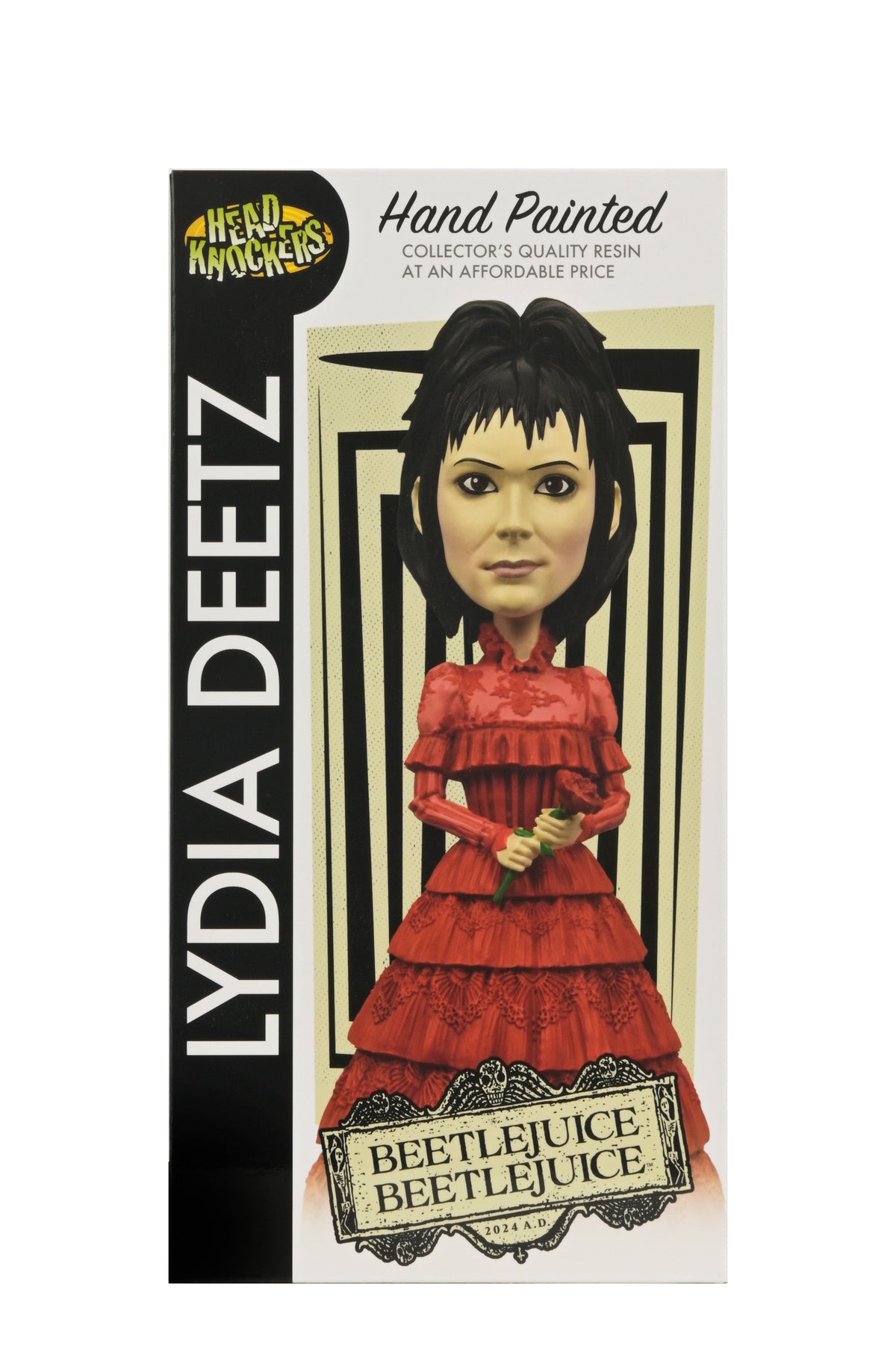 NECA - Beetlejuice (2024) - Lydia Deetz In Red Dress Head Knocker (Pre-Order Ships October)