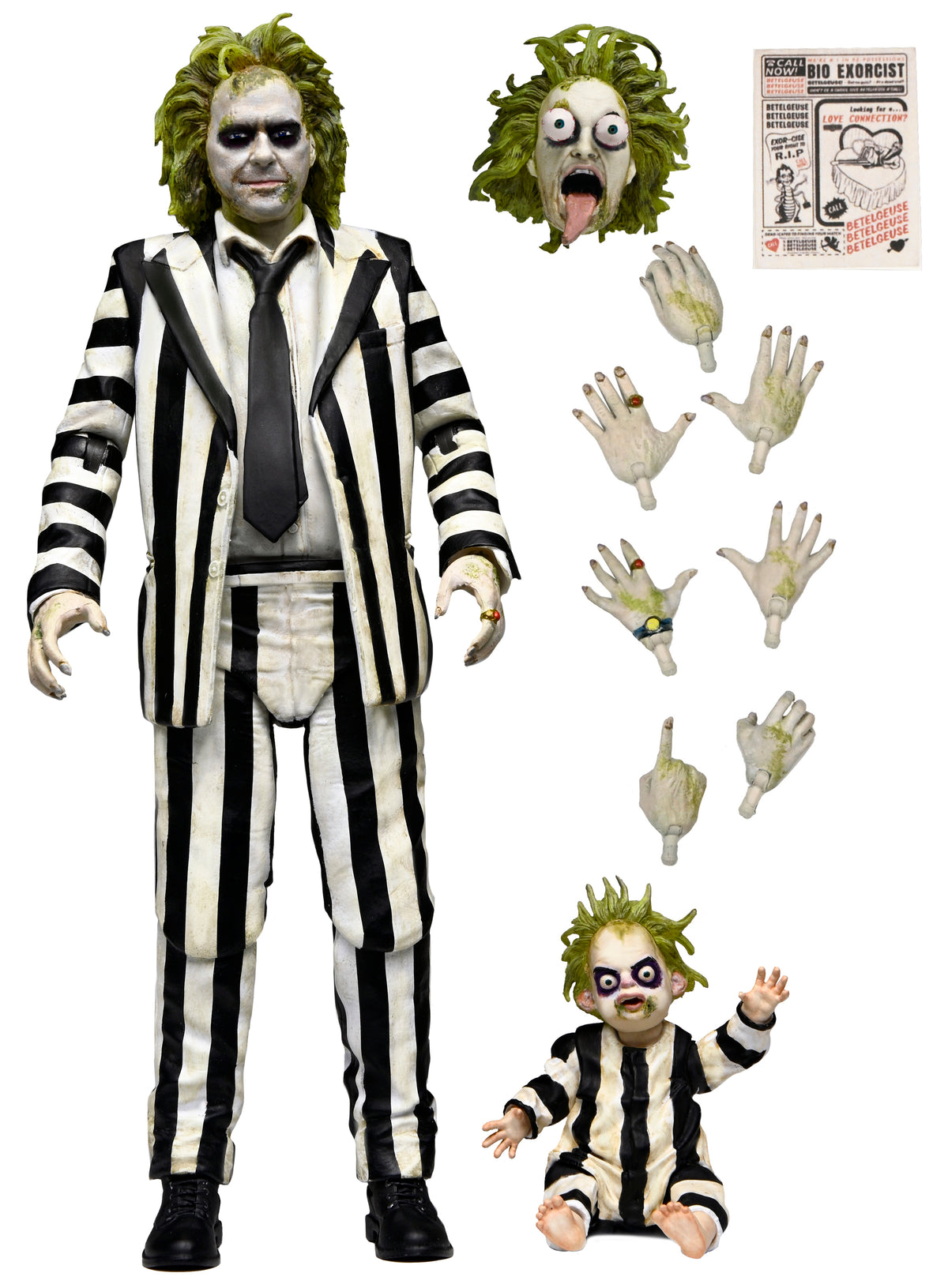 NECA - Beetlejuice Beetlejuice - Ultimate Striped Suit Beetlejuice 7" Scale Action Figure (Pre-Order Ships May 2025)