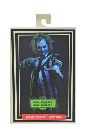 NECA - Beetlejuice Beetlejuice - Ultimate Striped Suit Beetlejuice 7" Scale Action Figure (Pre-Order Ships May 2025)