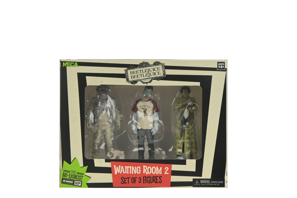 NECA - Beetlejuice (2024) - "Waiting Room 2" 3-Piece Figure  Set (Pre-Order Ships October)