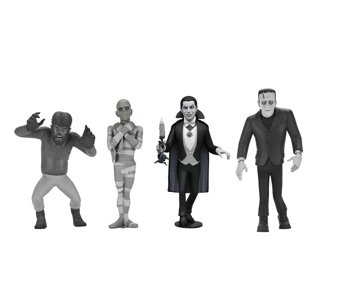 NECA - Toony Terrors - Universal Monsters Silver Screen Edition 6" Action Figure 4-Pack