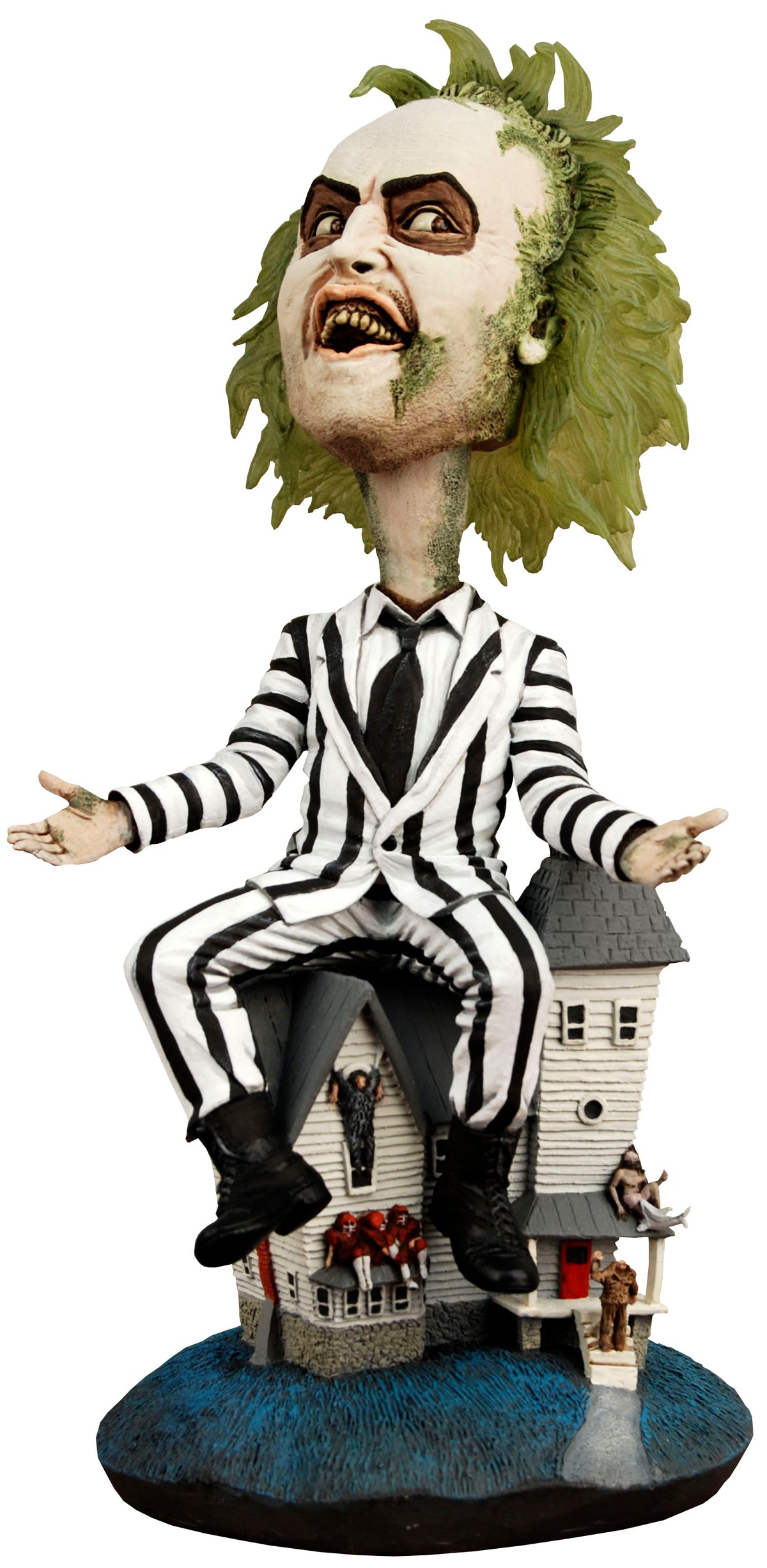 NECA - Beetlejuice (1988) - Beetlejuice Striped Suit Head Knocker (Pre-Order Ships October)