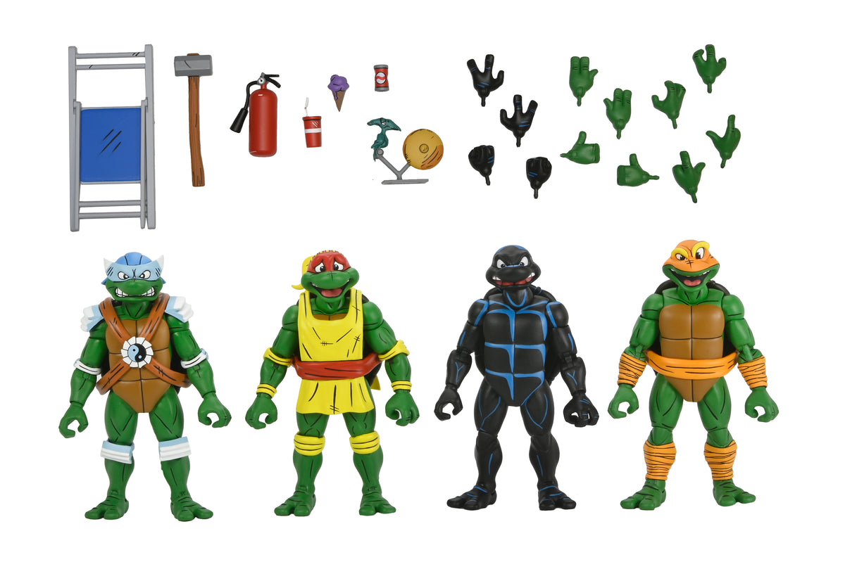 NECA - TMNT: Archie Comics - Stump Wrestling Turtles Action Figure 4-Pack (Pre-Order Ships February 2025)