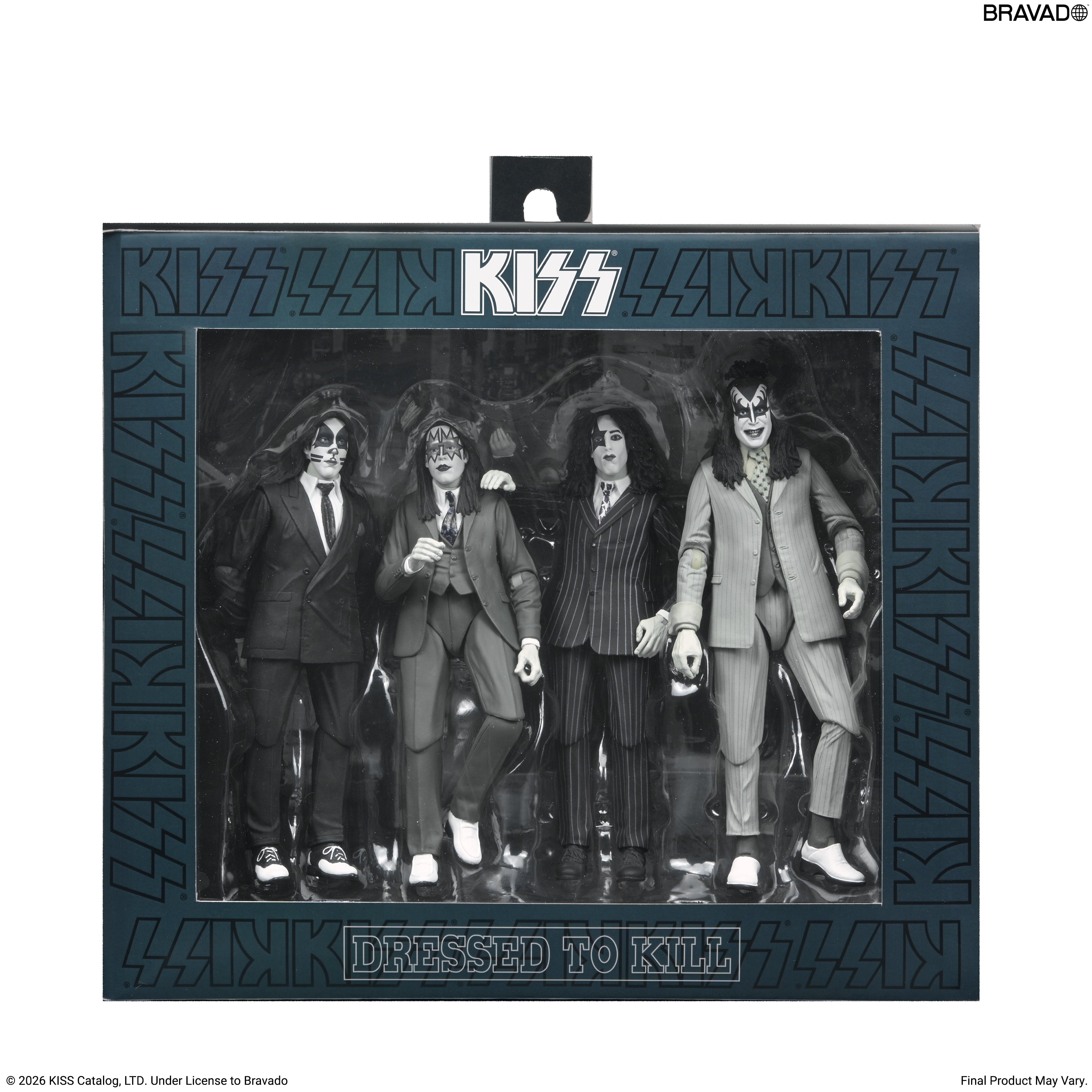 NECA - KISS - Dressed To Kill Album Cover 7" Scale Action Figure 4-Pack (Pre-Order Ships 4th Quarter 2026)