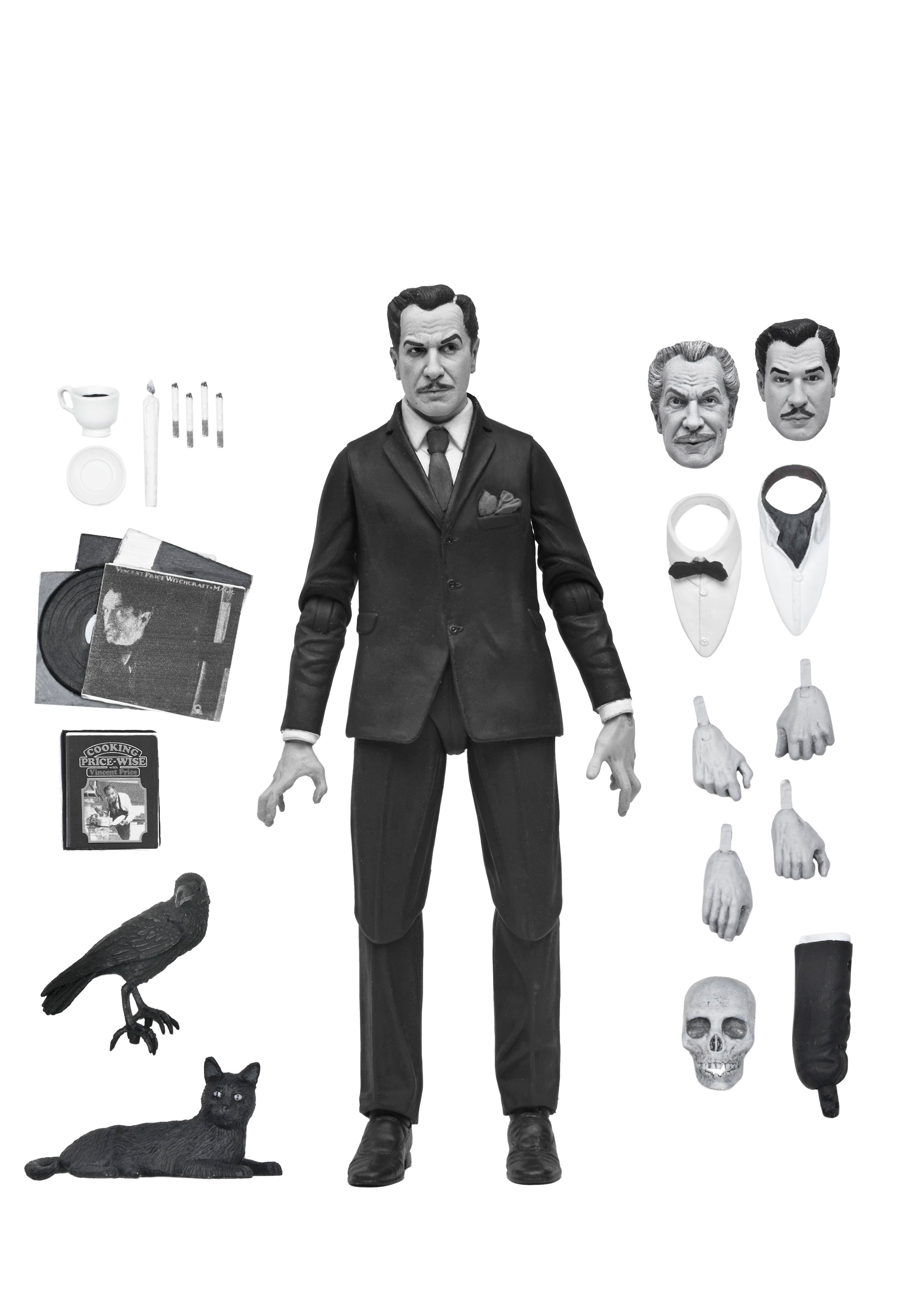 Damaged Package - NECA - Universal Monsters - Ultimate Vincent Price (Black & White) 7" Scale Action Figure
