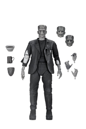 NECA - Universal Monsters - Bride of Frankenstein - Ultimate Frankenstein's Monster (B&W) Action Figure (Pre-Order Ships January)