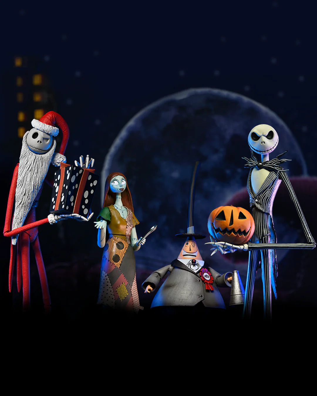 NECA - Nightmare Before Christmas - Bundle Of 4 Ultimate 7” Scale Action Figures (Pre-Order Ships December)