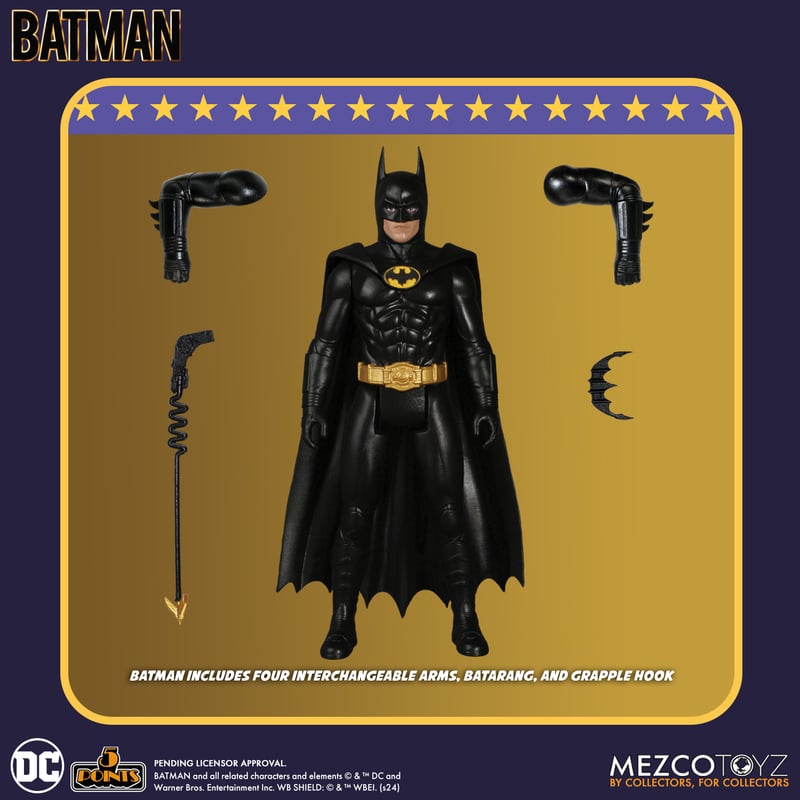 5 Points - Batman (1989): Set of 3 Action Figures (Pre-Order Ships Aug-Oct 2025)