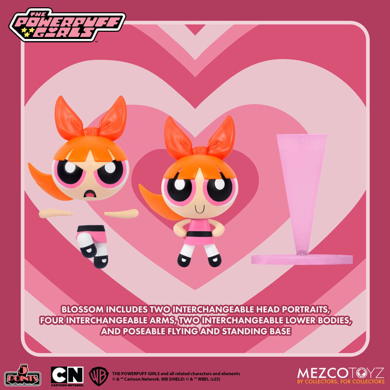 5 Points - The Powerpuff Girls Set of 4 Action Figures (Pre-Order Ships July 2026)