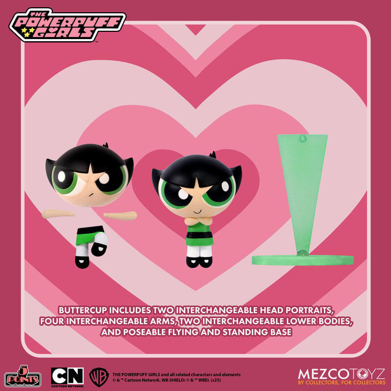 5 Points - The Powerpuff Girls Set of 4 Action Figures (Pre-Order Ships July 2026)
