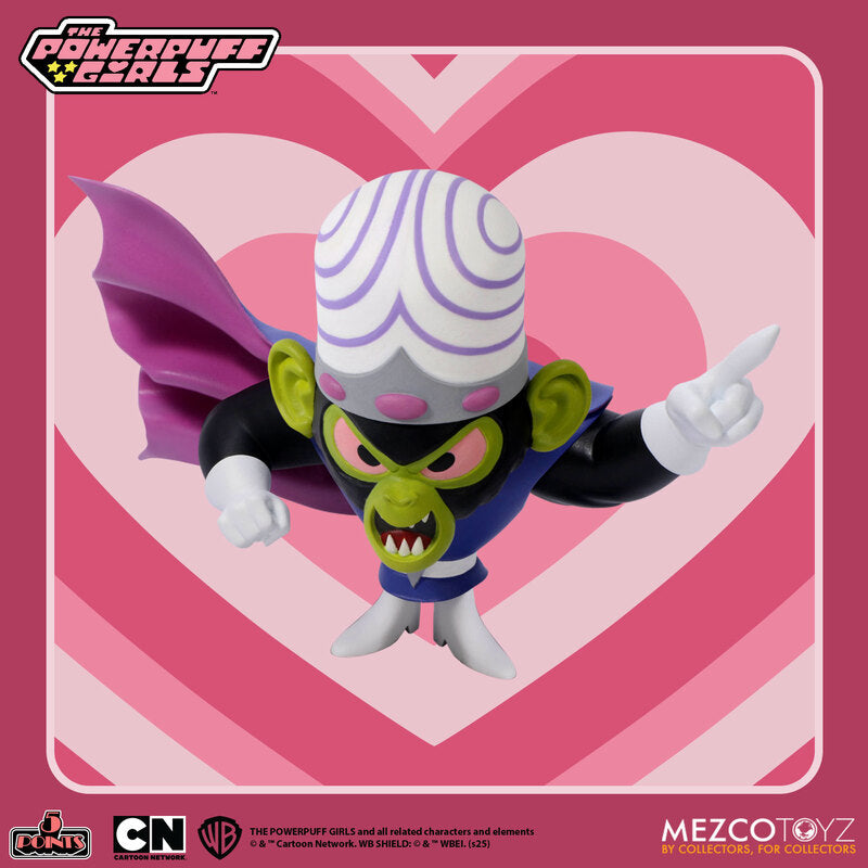 5 Points Powerpuff Girls Deluxe Set of 4 Action Figures | Mezco