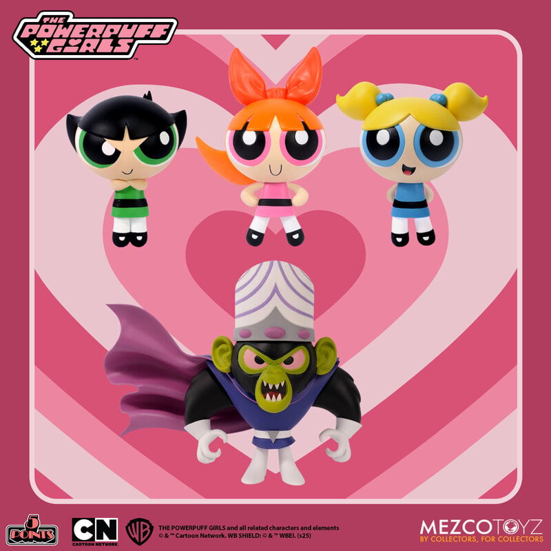 5 Points - The Powerpuff Girls Set of 4 Action Figures (Pre-Order Ships July 2026)