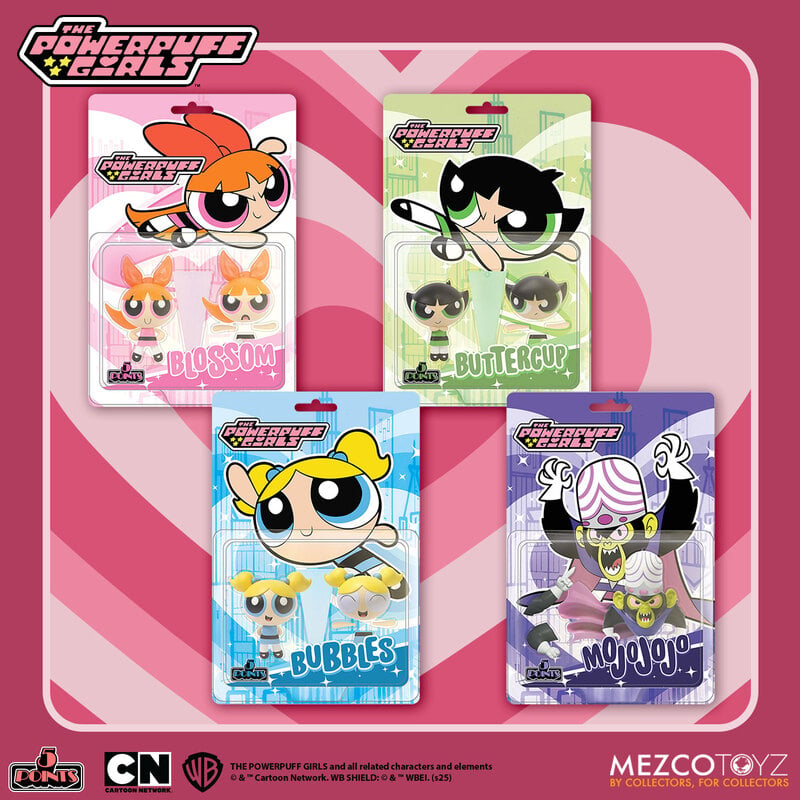 5 Points - The Powerpuff Girls Set of 4 Action Figures (Pre-Order Ships July 2026)