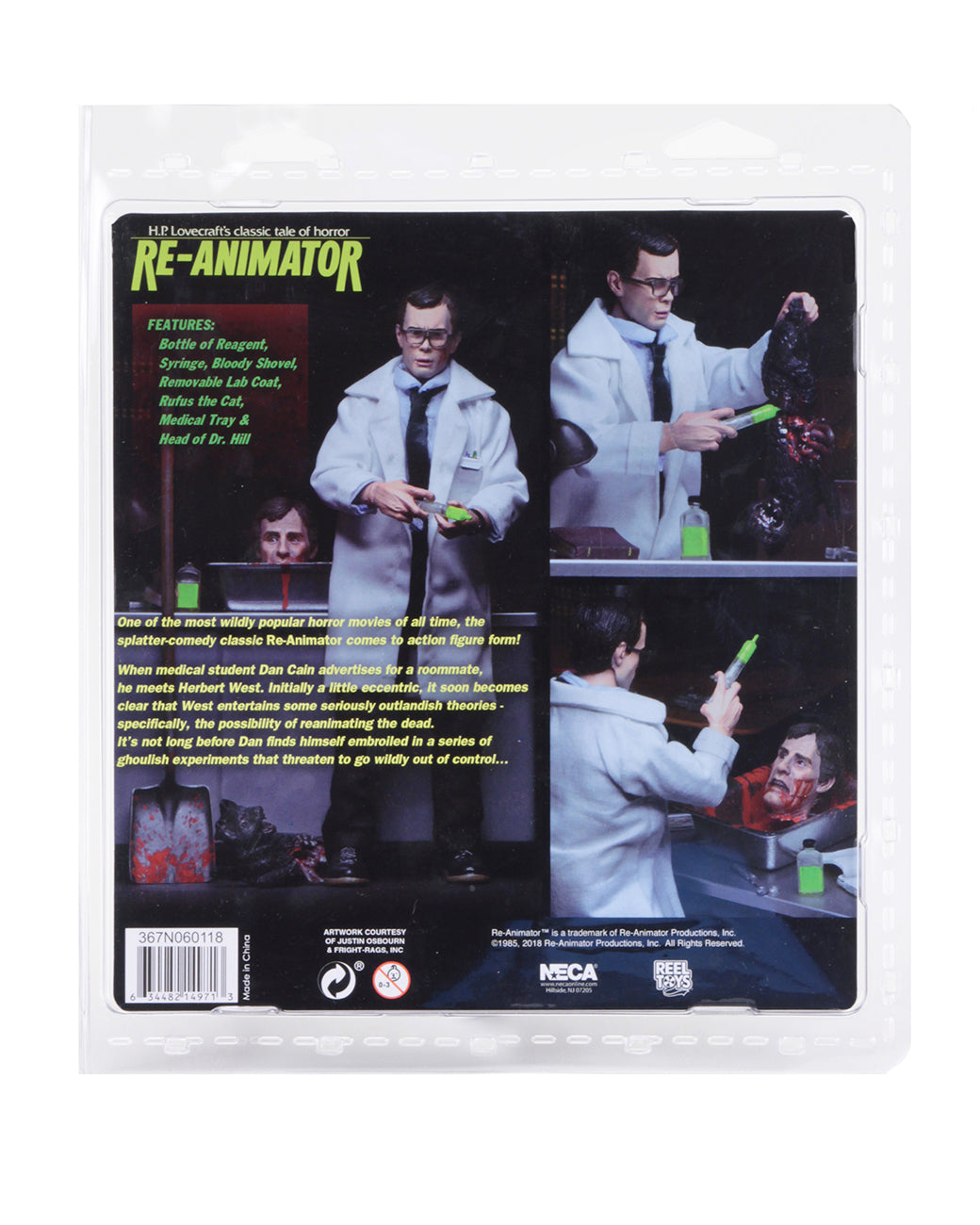 NECA - Re-Animator - Herbert West 8" Clothed Action Figure - Zlc Collectibles