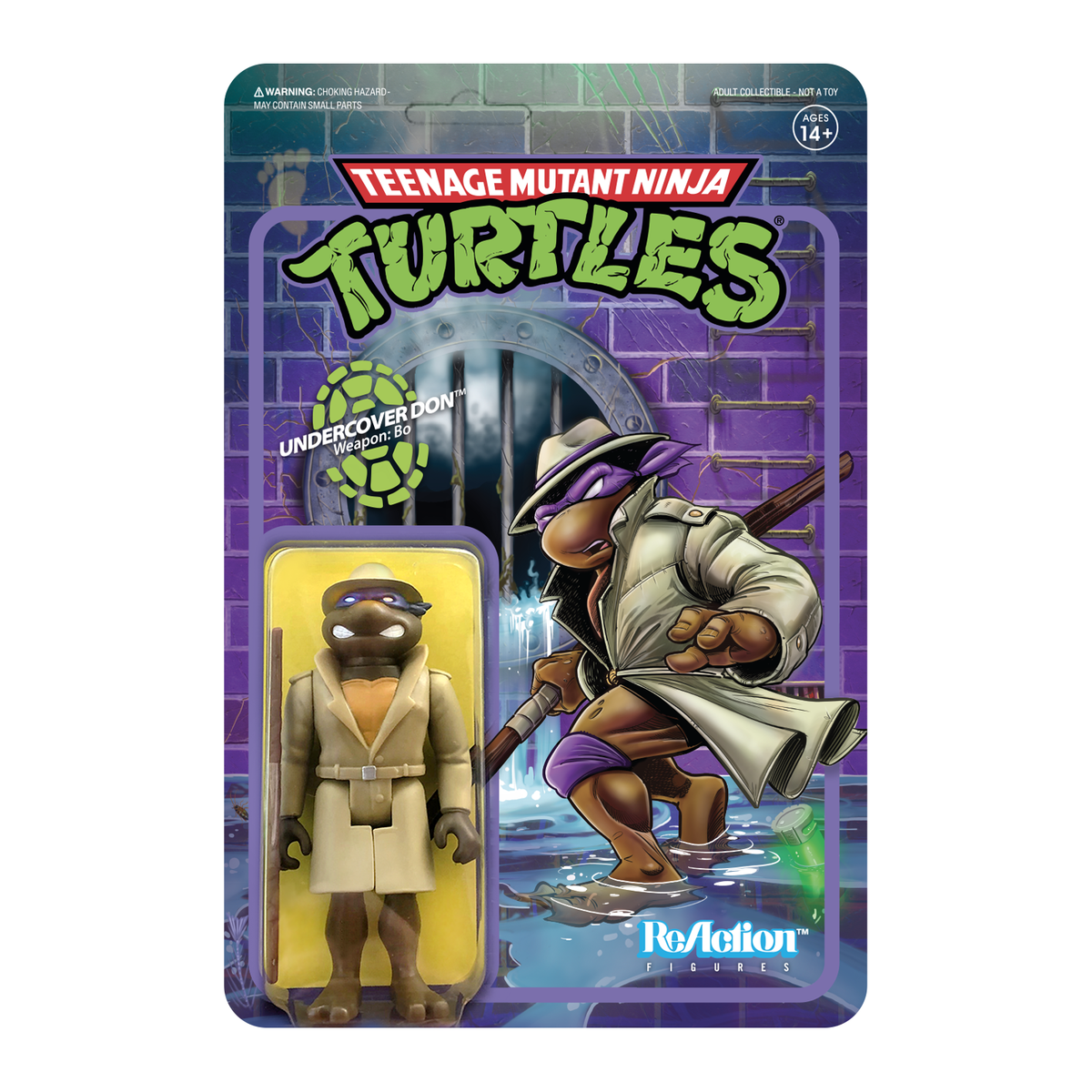 Teenage Mutant Ninja Turtles ReAction Figure - Undercover Donatello - Zlc Collectibles